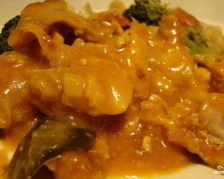 Гуляш из кролика с подливкой