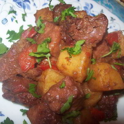 Гуляш по-немецки с перцем