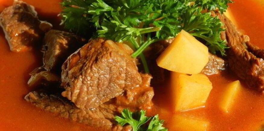 Рецепт гуляша со свининой в мультиварке