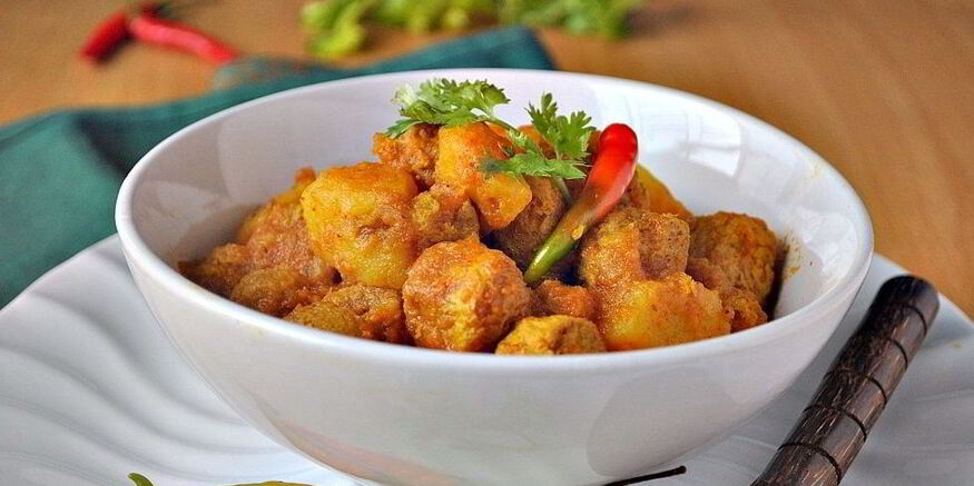 Рецепт гуляша соевого с помидорами