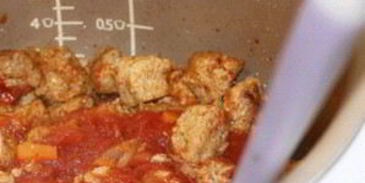 гуляш соевый с помидорами