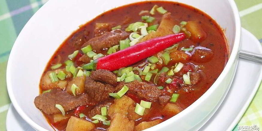 Рецепт супа-гуляша по-венгерски