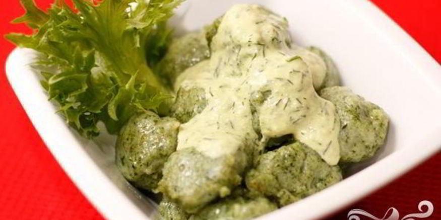 Рецепт картофельных клецек со шпинатом