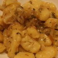 Рецепт Картофельных ньокков в соусе саор