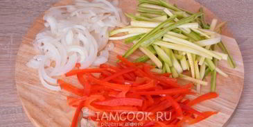 китайская лапша с овощами