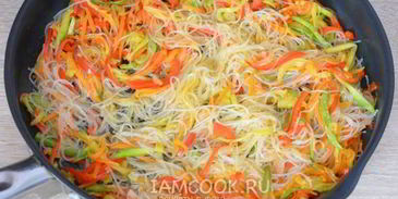 китайская лапша с овощами