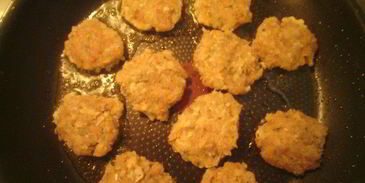 котлеты из путассу с рисом и овощами