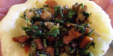 котлеты картофельные с грибной начинкой