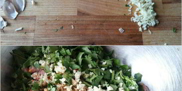 котлеты по-корейски на подушке из риса с овощами