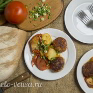 Рецепт Котлет тушеных с овощами