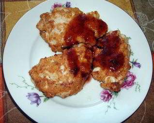 Куриные котлетки с овсяными хлопьями