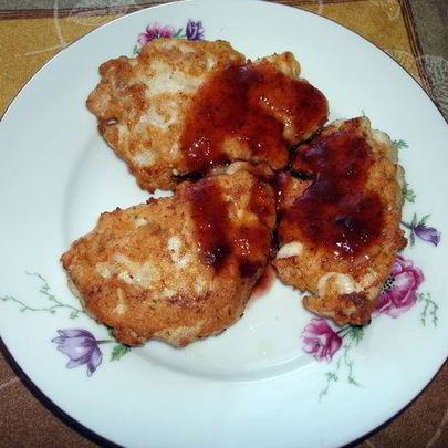 Куриные котлетки с овсяными хлопьями