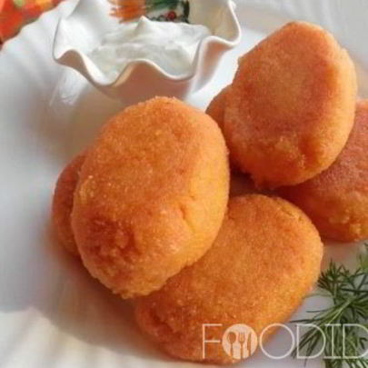 Морковные котлеты с манкой
