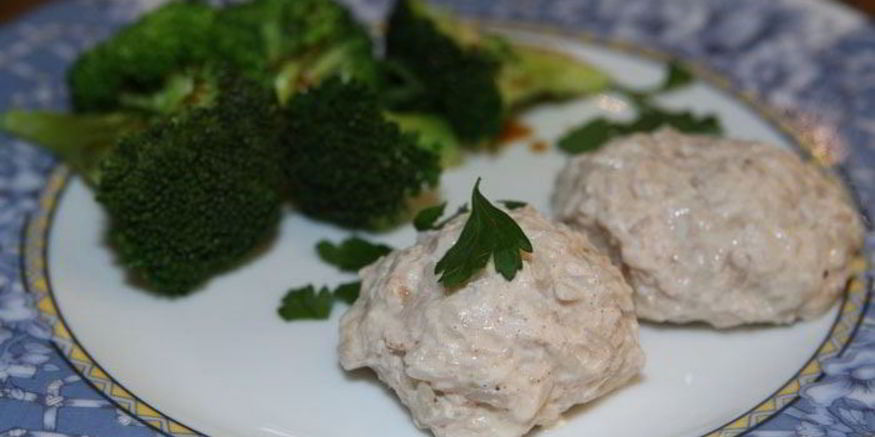 Рецепт паровых котлеток из индейки с брокколи