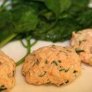 Рецепт Паровых рыбных котлеток со шпинатом