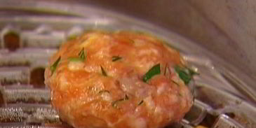 паровые рыбные котлетки со шпинатом