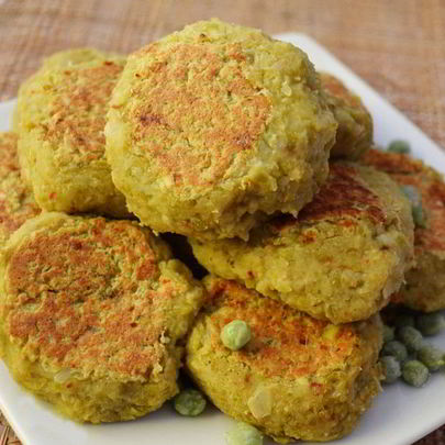 Постные гороховые котлеты