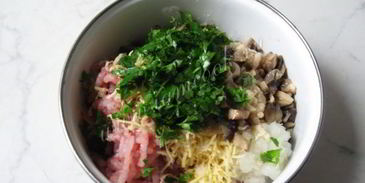 рыбные котлеты с сыром и грибами