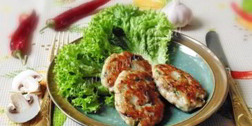 рыбные котлеты с сыром и грибами