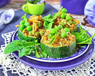 Стожки из цуккини и картошки