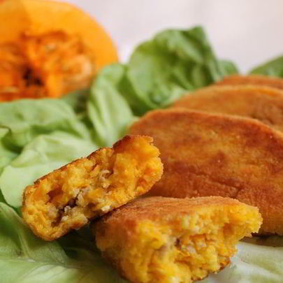 Тыквенные котлеты с начинкой