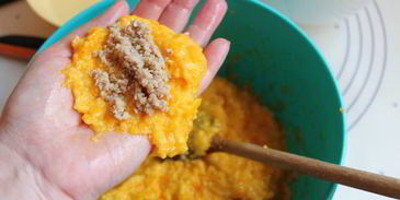 тыквенные котлеты с начинкой