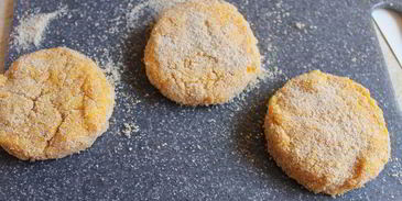 тыквенные котлеты с начинкой