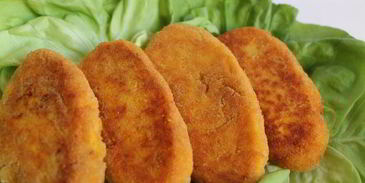 тыквенные котлеты с начинкой