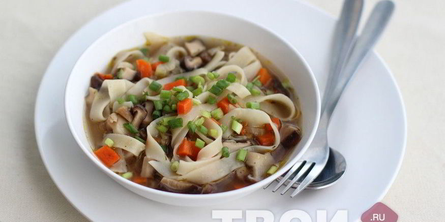 Рецепт лапши грибной