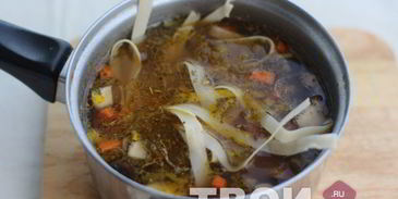 лапша грибная