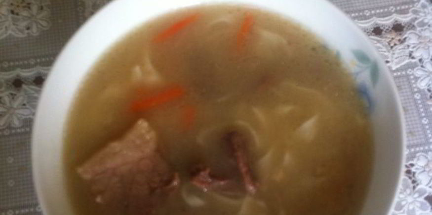 Рецепт лапши из конины