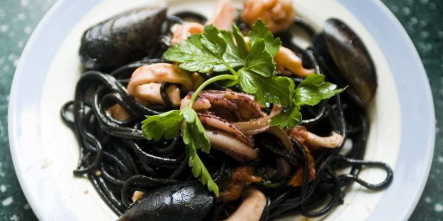 Рецепт лапши с чернилами каракатицы