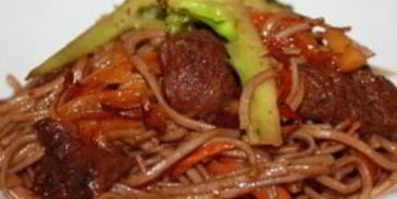 лапша с говядиной