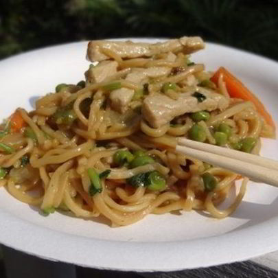 Лапша с подливой