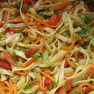 Рецепт Лапши удон с овощами