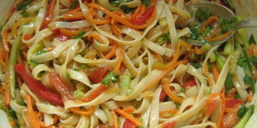 Рецепт лапши удон с овощами