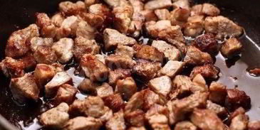 лапша удон со свининой в сладком соусе