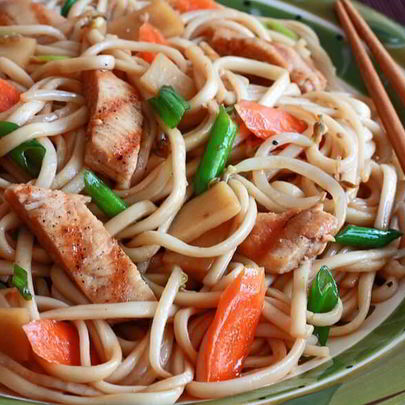 Лапша вок с курицей