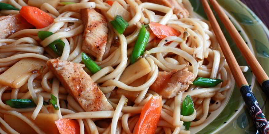 Рецепт лапши вок с курицей