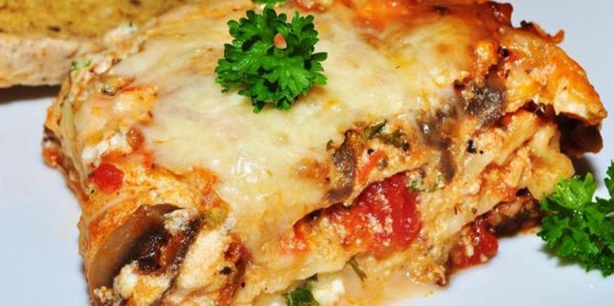 Рецепт домашней мясной лазанья с соусом бешамель