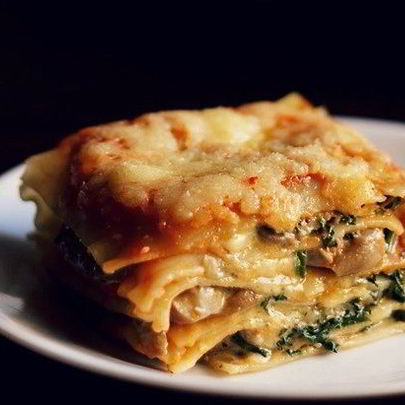 Грибная лазанья