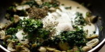 грибная лазанья