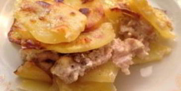 картофельная лазанья с фаршем