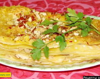 Куриная лазанья с курицей