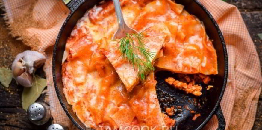 Рецепт лазаний на сковороде