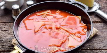 лазанья на сковороде