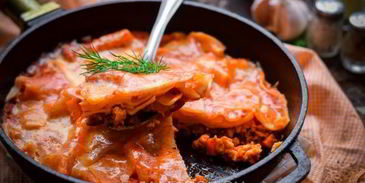 лазанья на сковороде