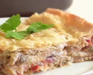 Лазанья овощная из лаваша