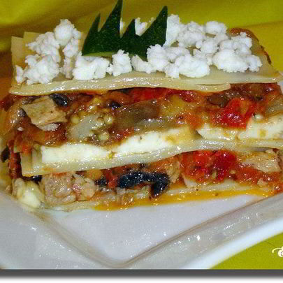 Лазанья с баклажаном