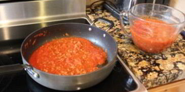 лазанья с фаршем и творогом